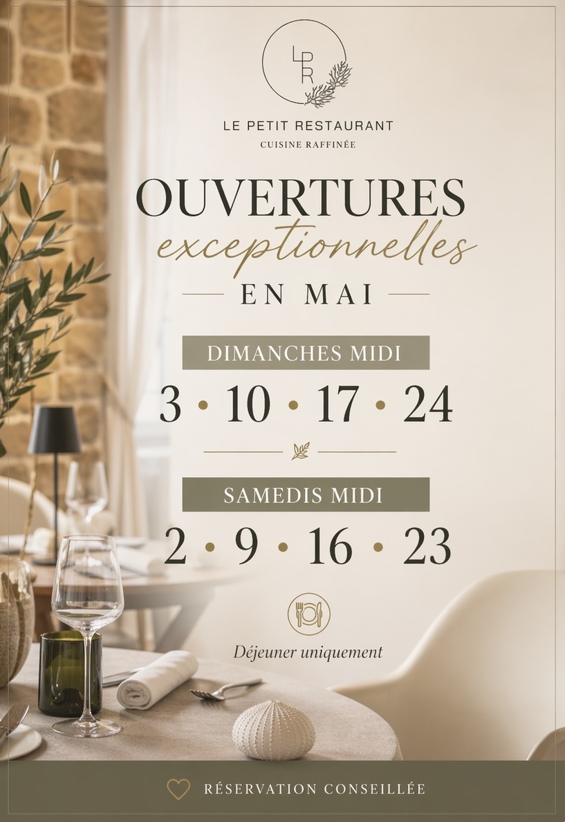week-ende de mai ouverture eceptionnelle restaurant ajaccio corse